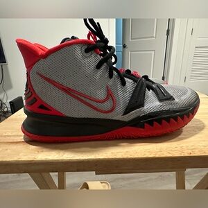Nike Kids Red and Gray Sneakers